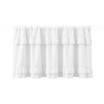 rideau blanc ruché opacité classique tringle 100x45 145x45 145x60 230x45 cuisine farmhouse