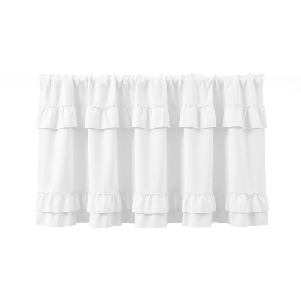 rideau blanc ruché opacité classique tringle 100x45 145x45 145x60 230x45 cuisine farmhouse