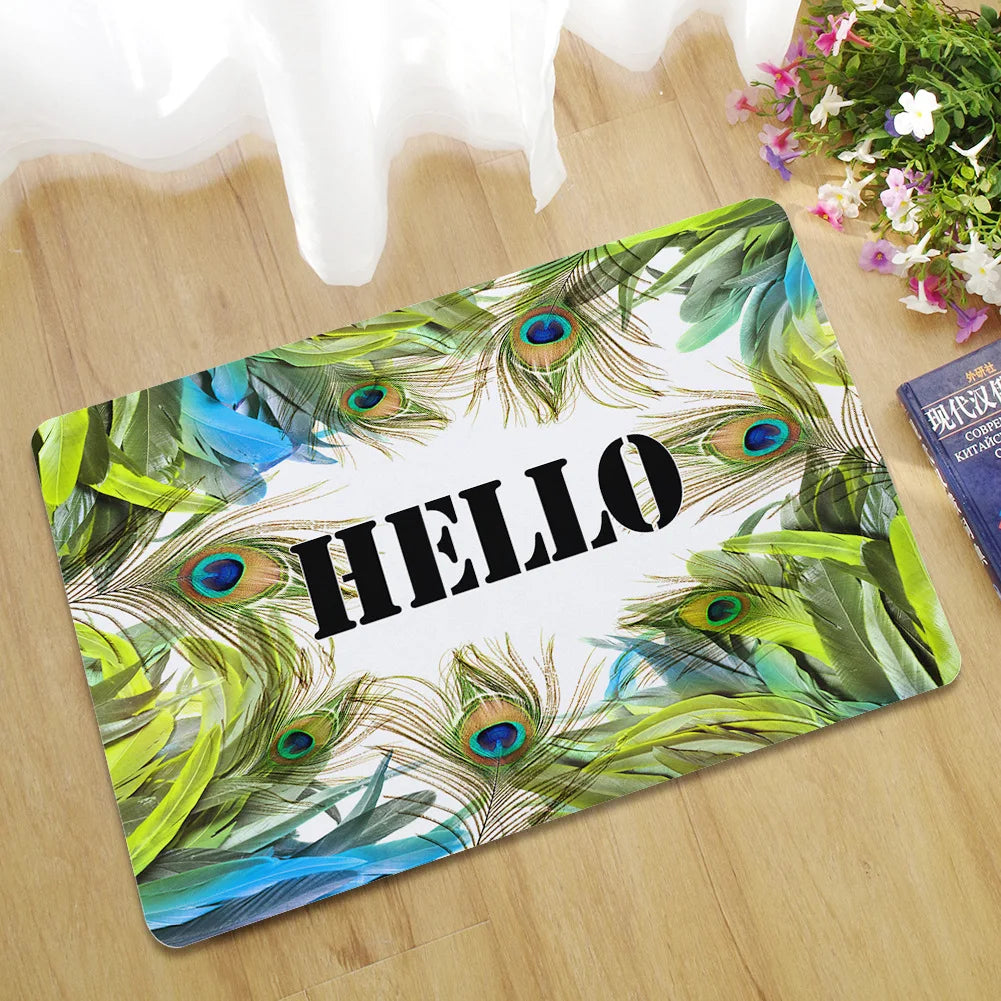 tapis sol antidérapant motif nature 3d effet cracké intérieur extérieur cuisine bain porte