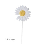 décoration anniversaire mariage figurines dessin animé fleurs rubans transparents piques bleu jaune rose