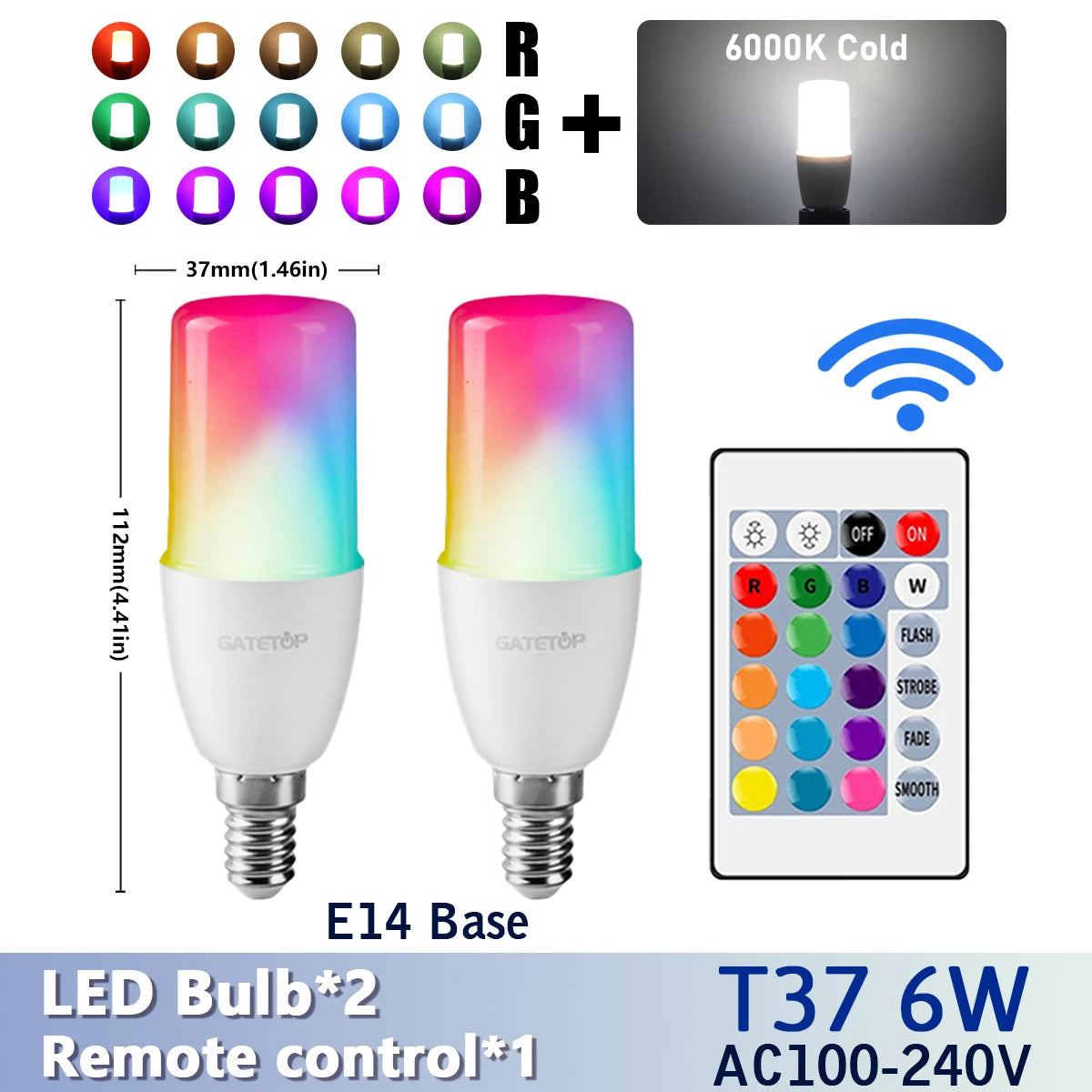 ampoule led rgb multicolore télécommande effet dynamique moderne lumiere variable 16 couleurs