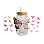 autocollants papillons fleurs tasse imperméable adhésif floral transparent amerique bricolage