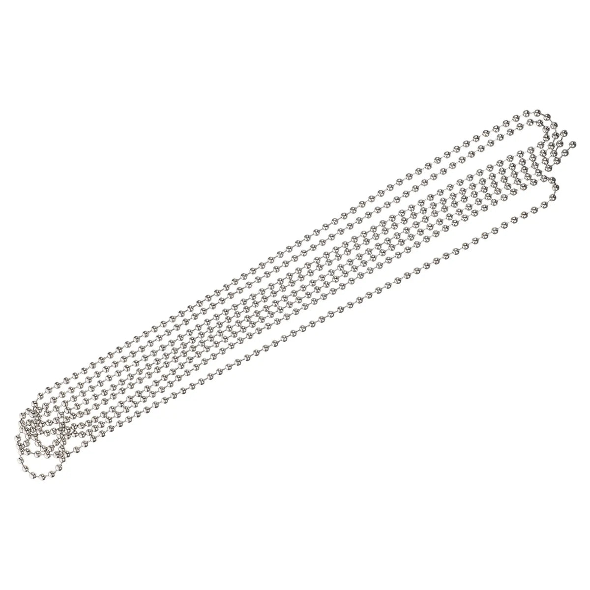 chaîne métal argent rondes uniformes opacité classique chain repair extension replacement