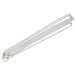 chaîne métal argent rondes uniformes opacité classique chain repair extension replacement