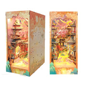 diorama bois lumineux floral asiatique conte fées figurines lanternes