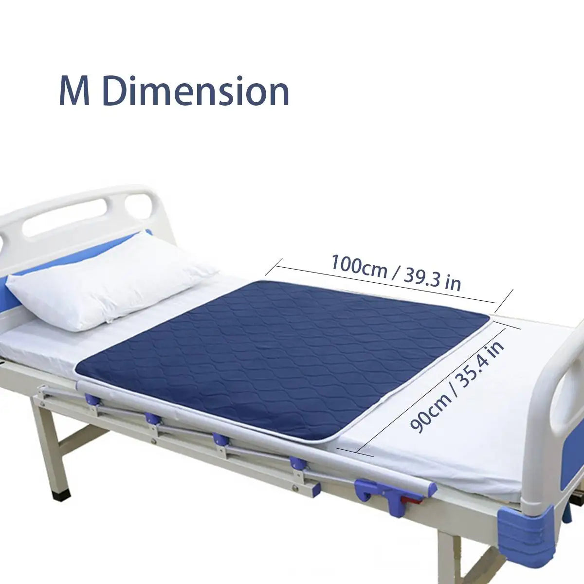 coussin lit imperméable bleu marine quilté moderne absorbant 60x90cm 90x100cm 90x150cm