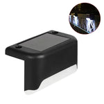 lumière solaire led moderne noire adhésive extérieure chemin patio ip44