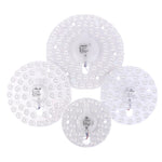 lumière led plaque ronde blanc moderne points lumineux 12w 18w 24w 36w