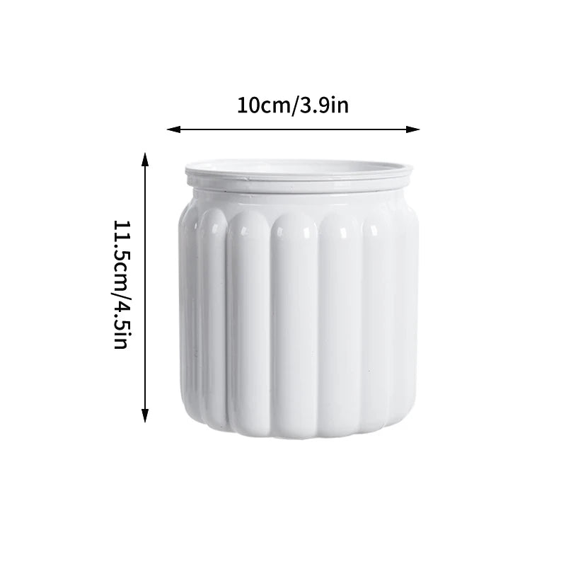 pots plante hydroponique transparent gris moderne minimaliste ridges verticales terre graines