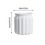 pots plante hydroponique transparent gris moderne minimaliste ridges verticales terre graines