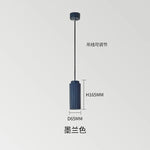 Suspension lumineuse moderne rayées blanche bleu marine noir led minimaliste chambre salon