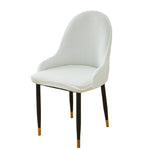 chaise moderne vert olive tissu carreaux pieds noirs boutons dorés amovible lavable polyester élasthanne