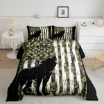 Texture en quilting de la parure de lit loup 100% polyester