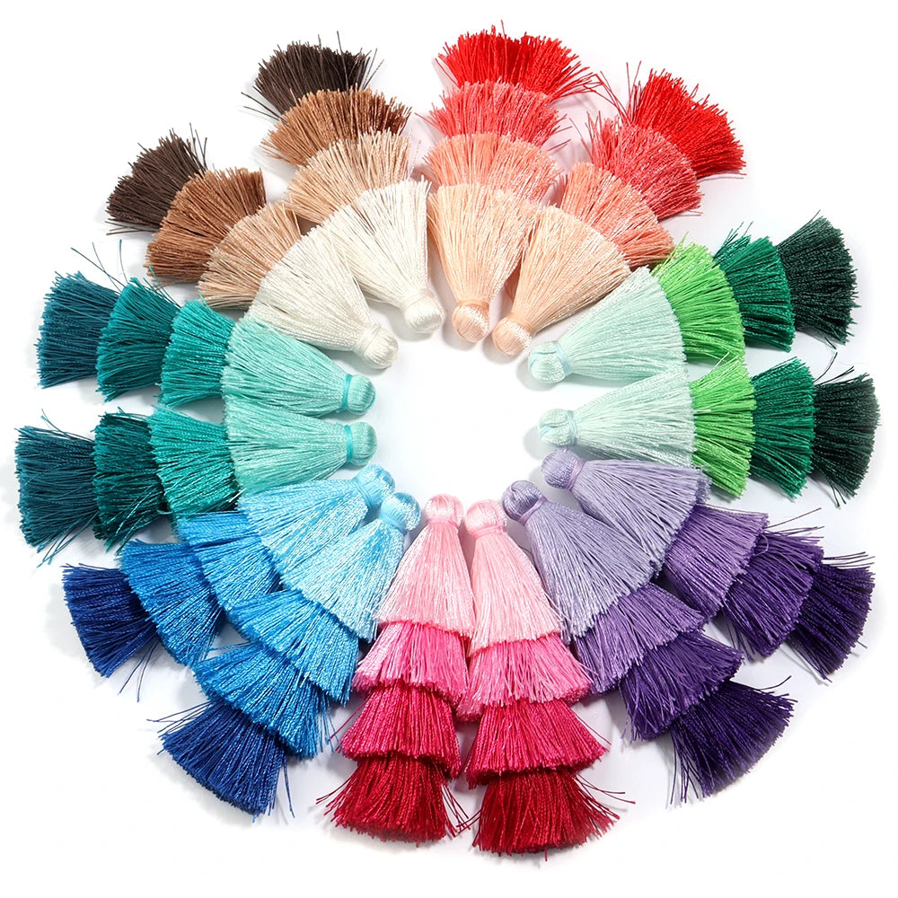 pompons franges polyester violet vert bleu rose boho chic décor maison rideau vêtement