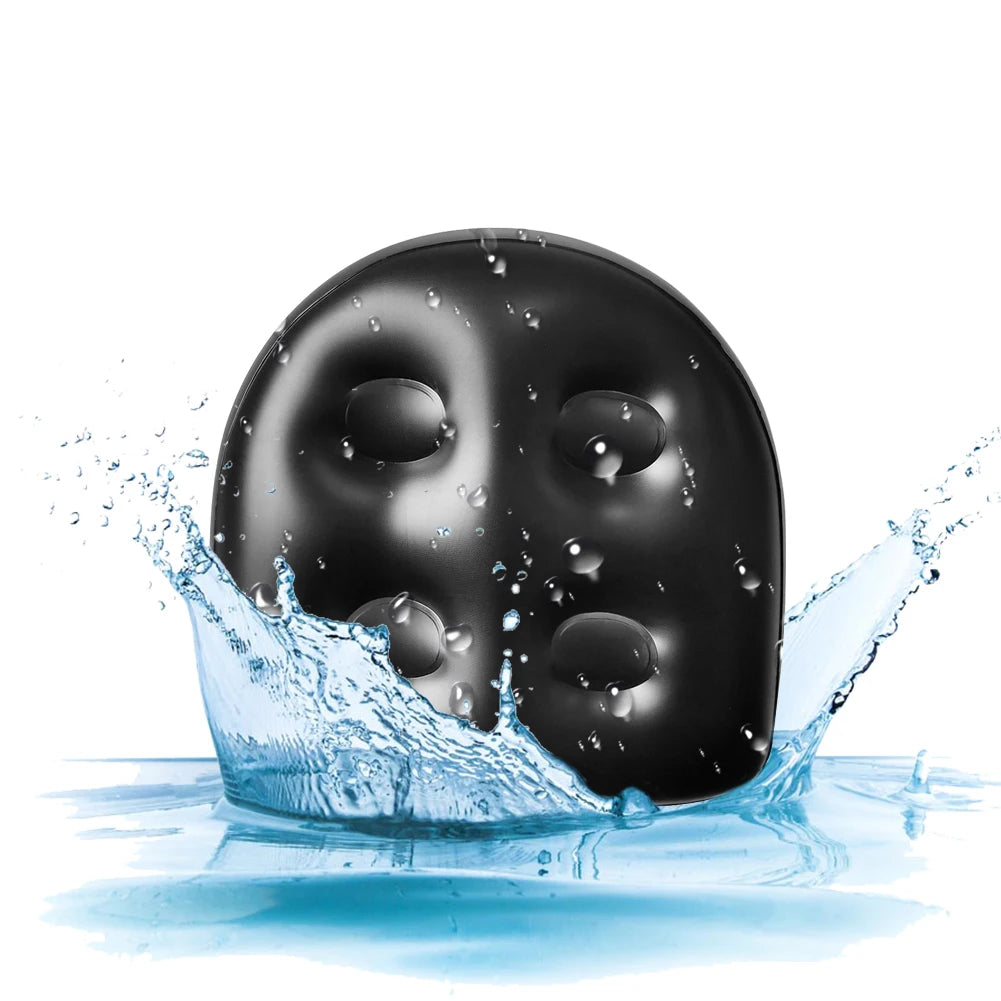 coussin bain gonflable bleu noir or moderne rond lisse injection eau respectueux environnement