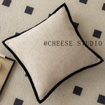 housse coussin moderne vert olive coton polyester respectueux environnement 40x40cm 45x45cm coussins decoration salon