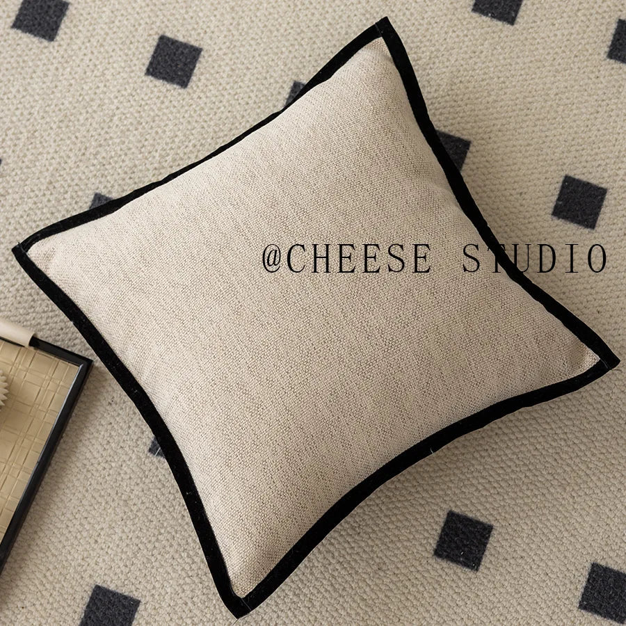 housse coussin moderne vert olive coton polyester respectueux environnement 40x40cm 45x45cm coussins decoration salon