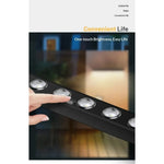 lampe solaire murale led rgb noir moderne adhésif 10 lumièresextérieurintérieur