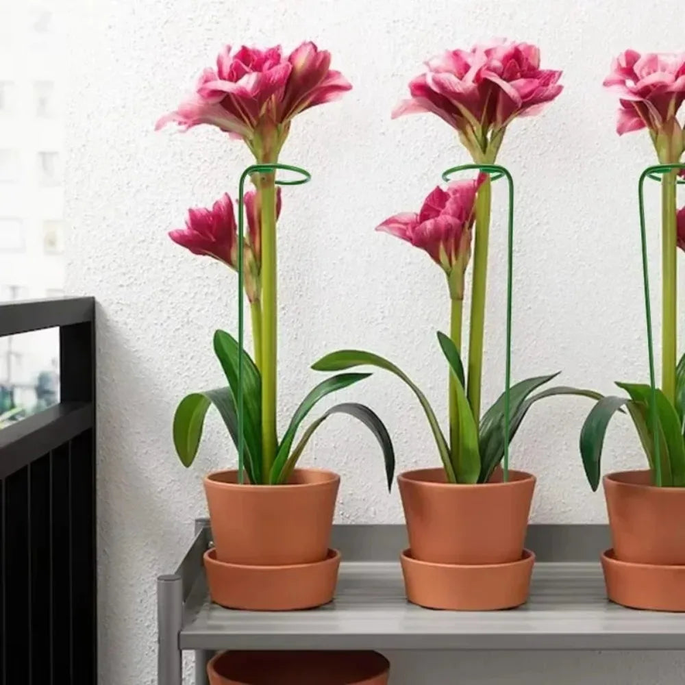 supports fleurs vert foncé métal minimaliste 35cm 45cm 55cm 10pcs