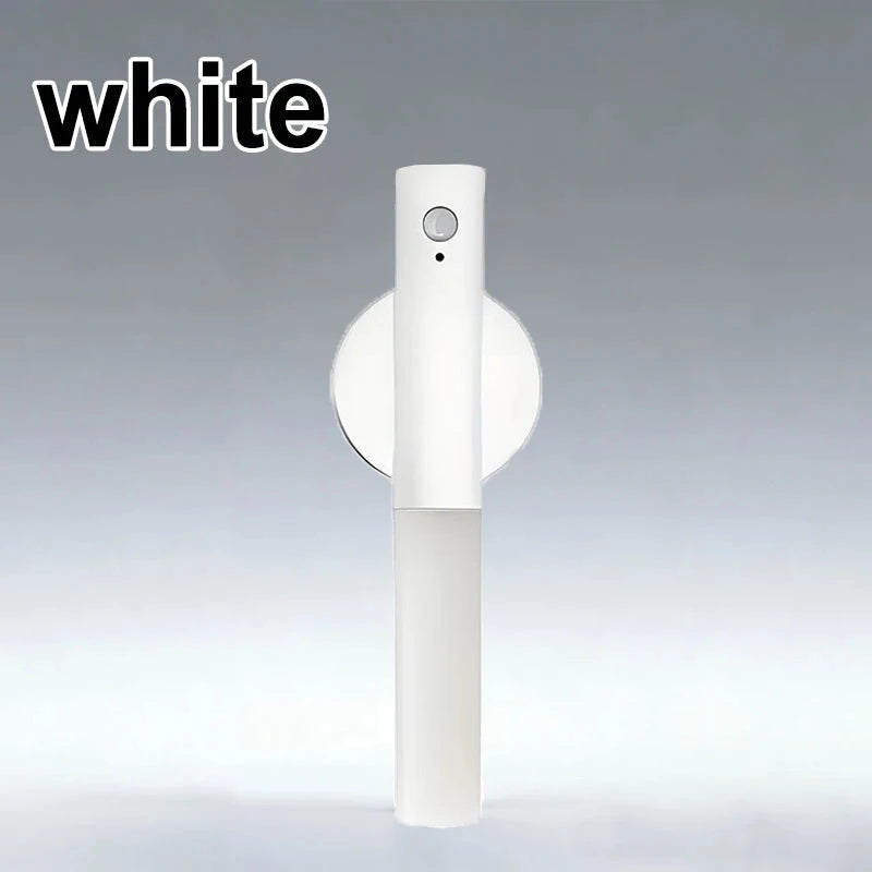 lampe murale détecteur mouvement rechargeable usb led moderne blanc noir bois