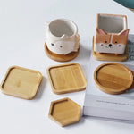 assiettes support plantes bois naturel moderne rustique motifs plantes blanc