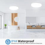 Lampe LED plafonnier moderne blanc opacité plat lisse cuisine chambre éclairage quotidien 15CM 18W
