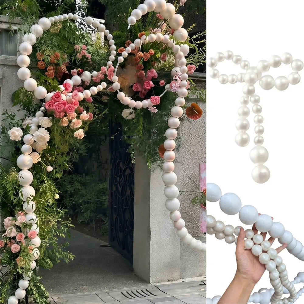 guirlande décoratives mariage anniversaire blanc crème rose bleu clair festif éligant semi transparent voile