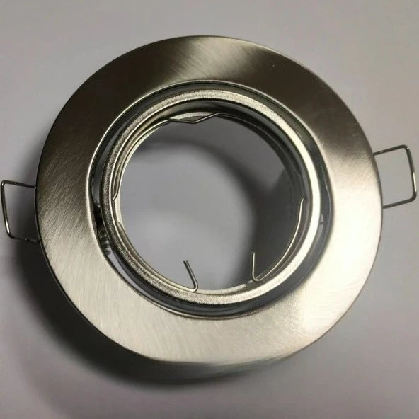 Anneau fixation LED noir argent chrome doré moderne