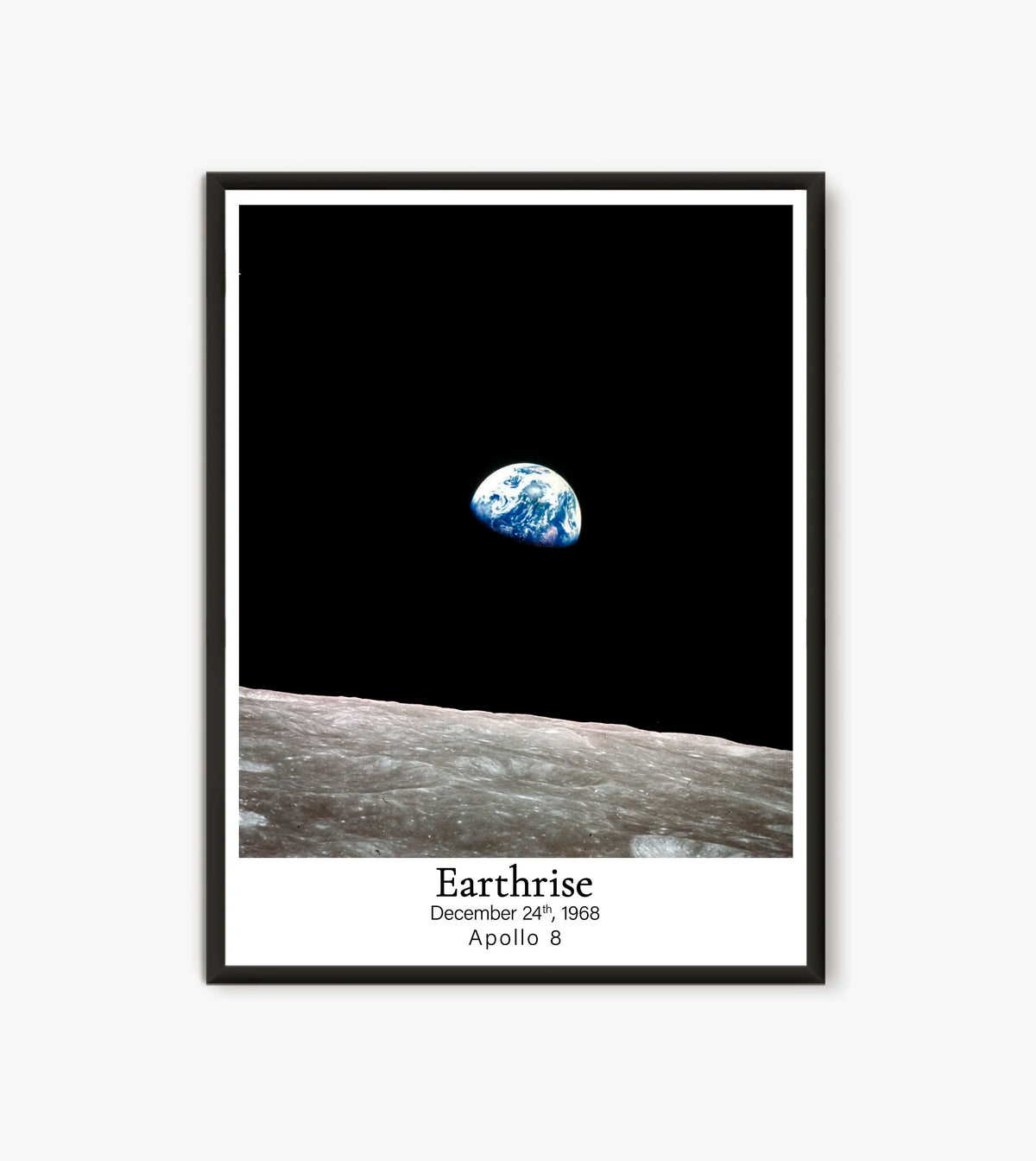 affiche impression Earthrise NASA Apollo 11 toile chambre salon enfant classic documentaire
