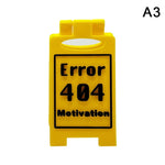 plaque signalisation humour clips texte imprimé travailler moderne blanc rouge