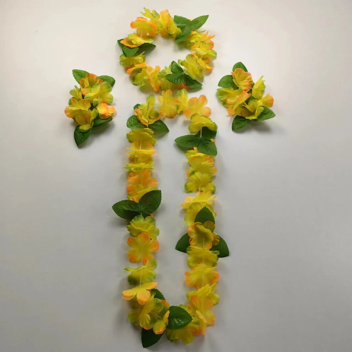 guirlande fleurs artificielles rose jaune vert festives mariage décoration anniversaire simple festive