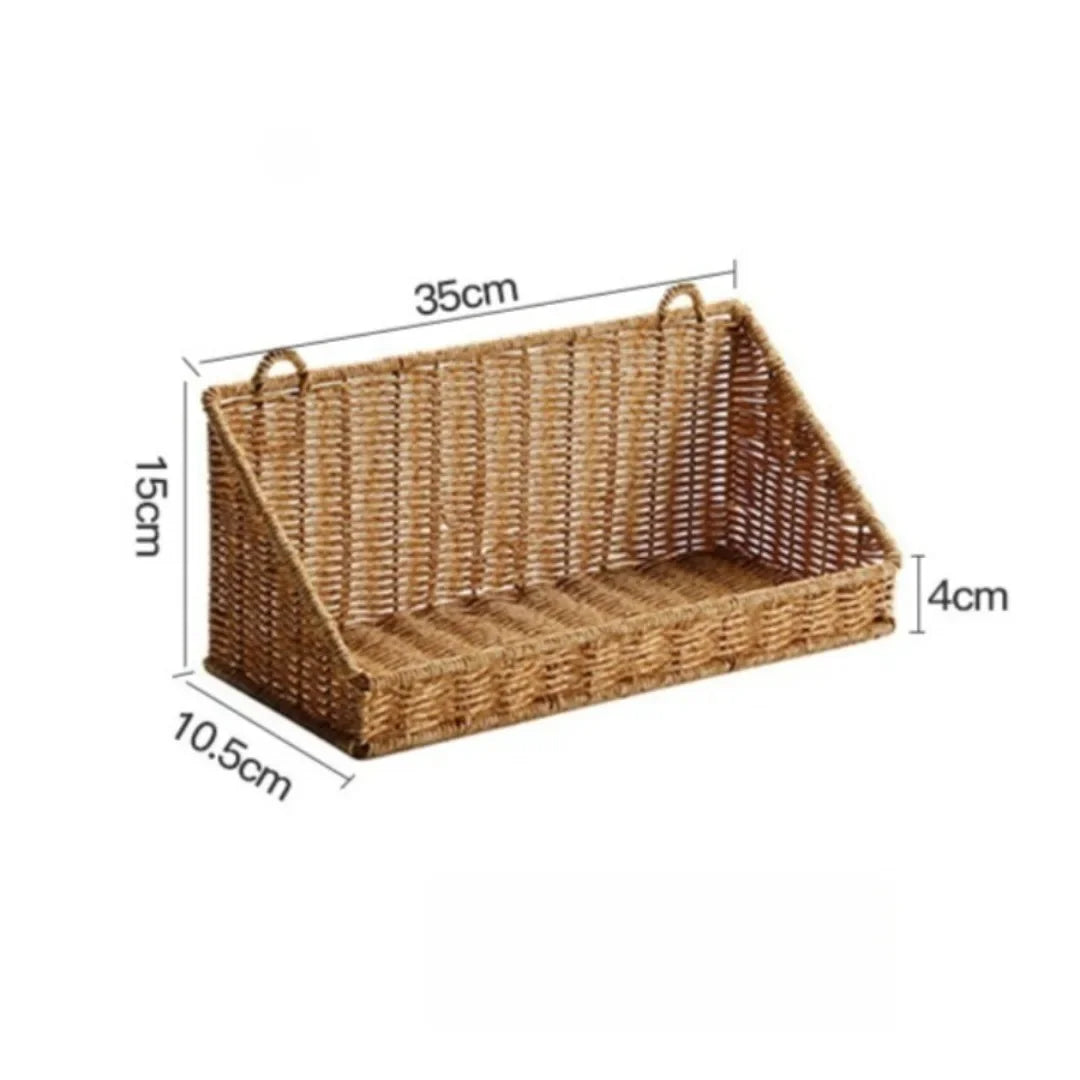 paniers tressés naturels panier suspendu mural rangement fruits légumes crochet scandinave pliable respectueux environnement.storage