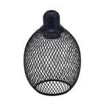 lampe suspendue industrielle filtre ampoule filament noir doré blanc métal maille opacité vintage