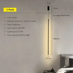 lampe suspendue moderne noir minimaliste pendentif cordon flux lumineux salon chambrehôtel