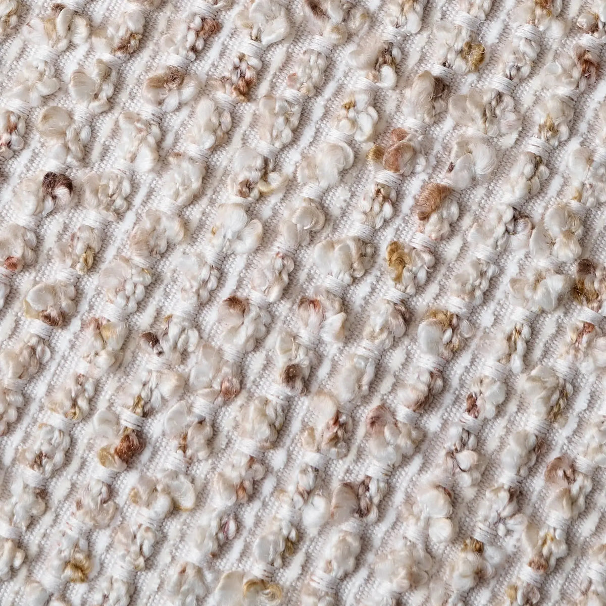lot housses coussin carrées beige texture boucle rustique décoratif