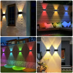 lampes murales solaires extérieures modernes couleurs chaudes ip65 led autoinstallation festiveextérieur