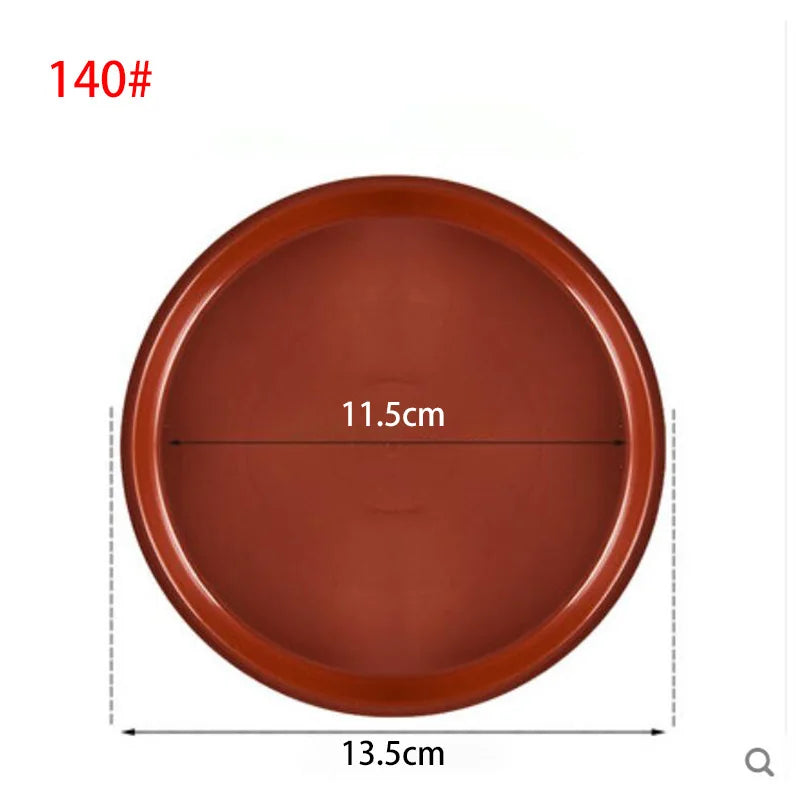assiettes rondes plastique blanc rougebrun modernes plateformes plante concentriques 120 140 160 180