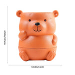 cache pot panda éléphant raton laveur blanc noir mignon cartoon succulente maison voyage