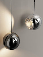 lampe murale réglable moderne argentée abat jour verre transparent minimaliste