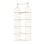 étagère suspendue moderne rose pâle étages hooks rangement serviettes pulls