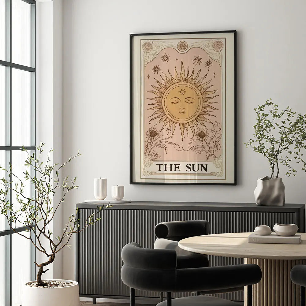 affiche astronomique vintage posters illustratives noir beige doré solaire stellaire opaques