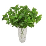 plantes artificielles feuilles multicolores verte rouge blanche décoration intérieure moderne vase verreSetBranches