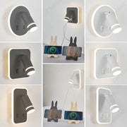 Applique murale LED réglable avec port USB pour tête de lit, salon et salle à manger - Lampe de lecture moderne