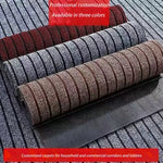 tapis sol imperméable antidérapant résistant bactéries extérieur moderne rayures horizontales gris rouge