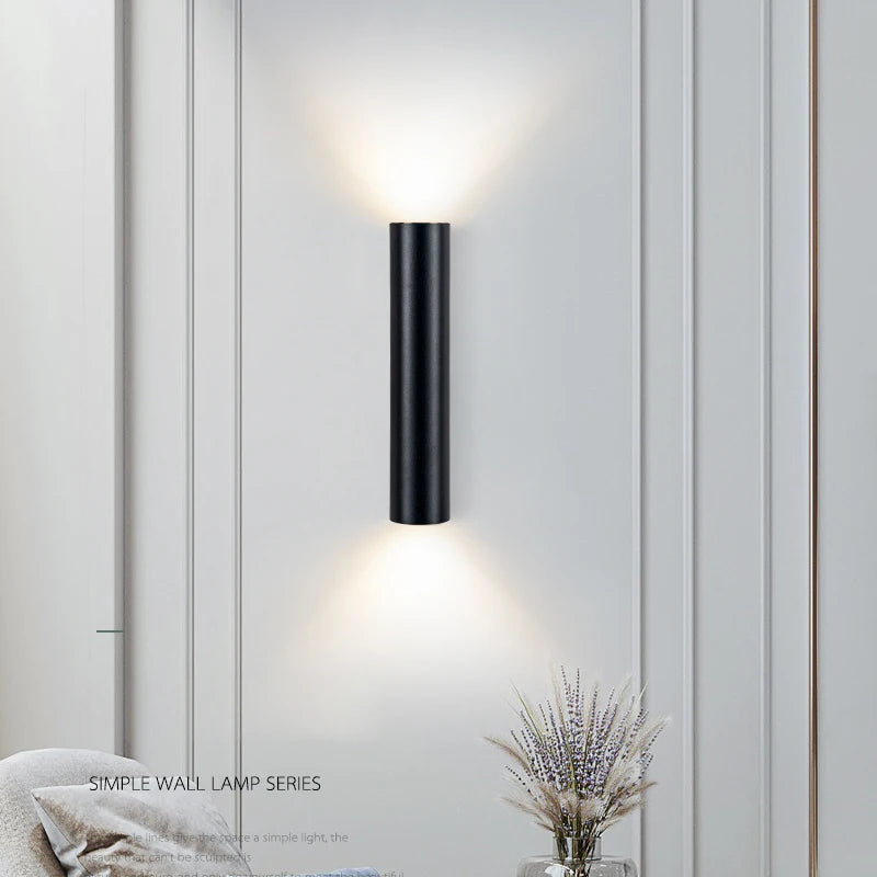 Detail de l'applique murale LED en aluminium