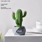 ornement cactus artificiel rose vert moderne décoration succulente épingles fleurs artificiels support gravure