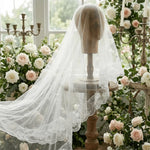 voile mariée dentelle noire blanche transparente classique élégante accessoire photo halloween fantôme double couche