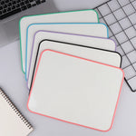 tablette dessin noire verte bleue rose violette moderne minimaliste bordure colorée 30.5cm 23cm