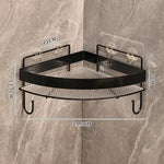 étagère salle bain dorée grille métal moderne fixée suction rangement produits toilette crochet