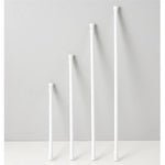 rideau douche extensible métal blanc moderne clips tige suspension réglable 30 55 60 cm